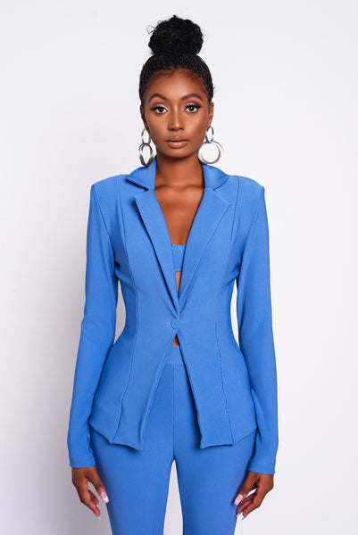 Blue Dionne Blazer Jacket – Kloset Envy